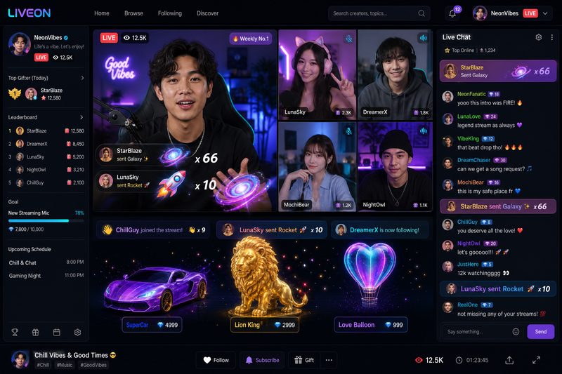 av在线实时直播互动界面,创作者与粉丝零距离实时交流